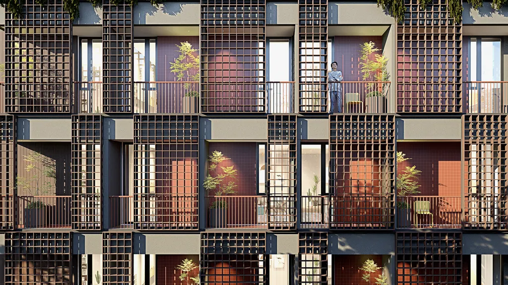 Karawitan Boarding House, Bandung — design visualisation, image 3