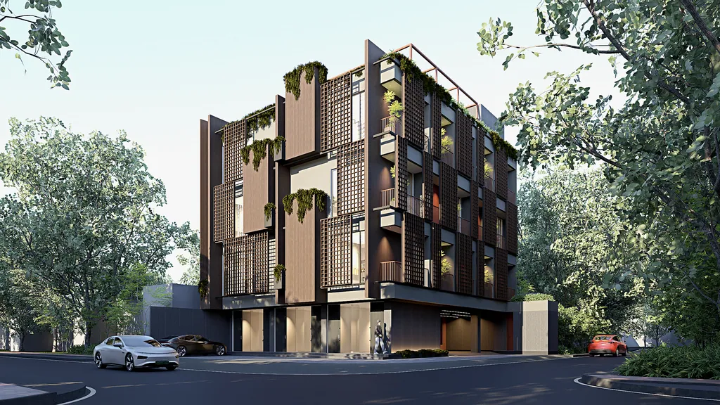 Karawitan Boarding House, Bandung — design visualisation, image 1