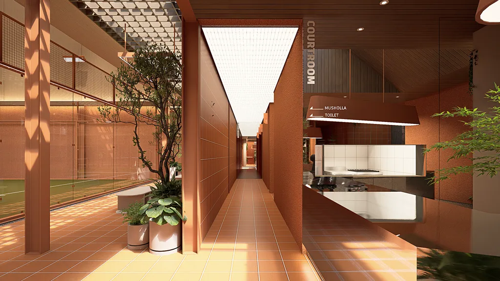 Courtroom Jagakarsa, Jakarta — design visualisation, image 9