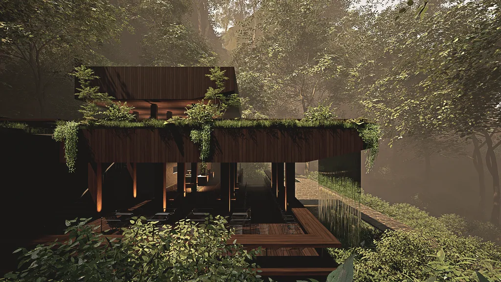 Waterfall Cafe — design visualisation, image 4