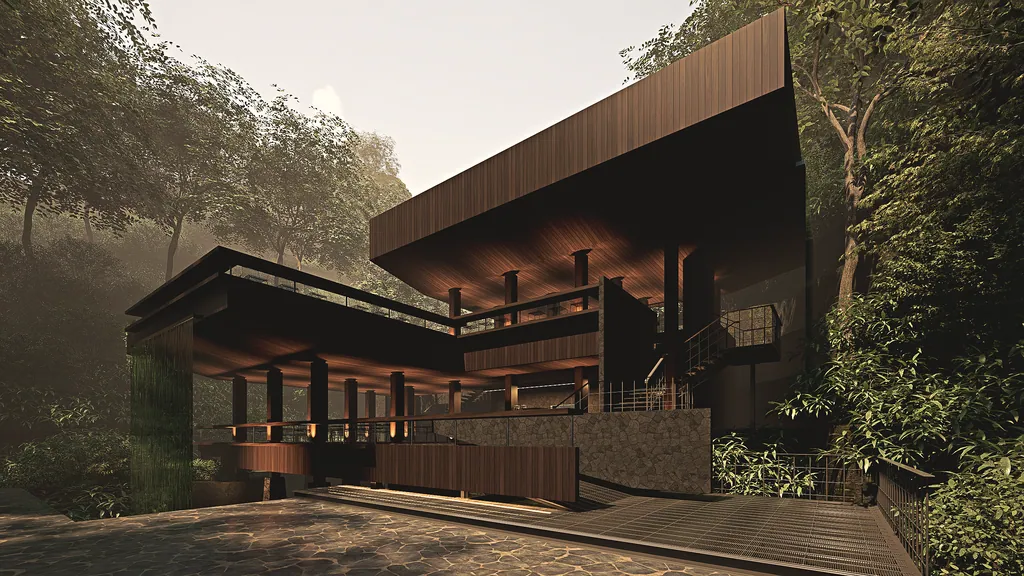 Waterfall Cafe — design visualisation, image 3